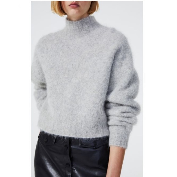 RODEBJER Falala Poloneck Jumpers Light grey Sweater size S - Picture 2 of 10